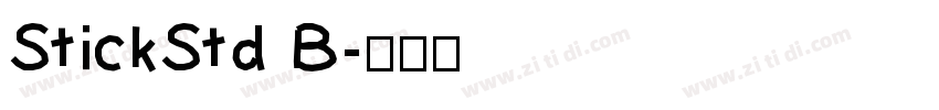 StickStd B字体转换